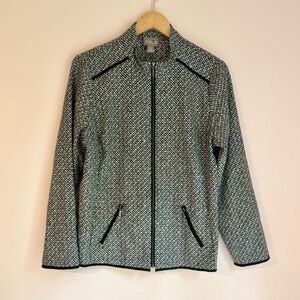 Chico's Black and White Blazer Classic Suit Jacket